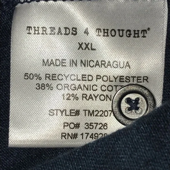 NWT Threads 4 Thoughts Fix Stitch Polo Shirt XXL MT200 - Picture 5 of 8